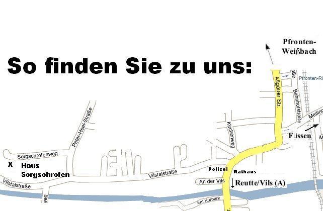 Anfahrt Haus Sorgschrofen