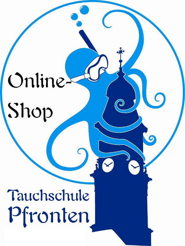 Screenshot von: Online-Shop der Tauchschule Pfronten